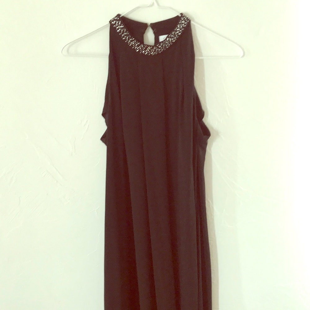 Calvin Klein Black, Jewel Collar Dress